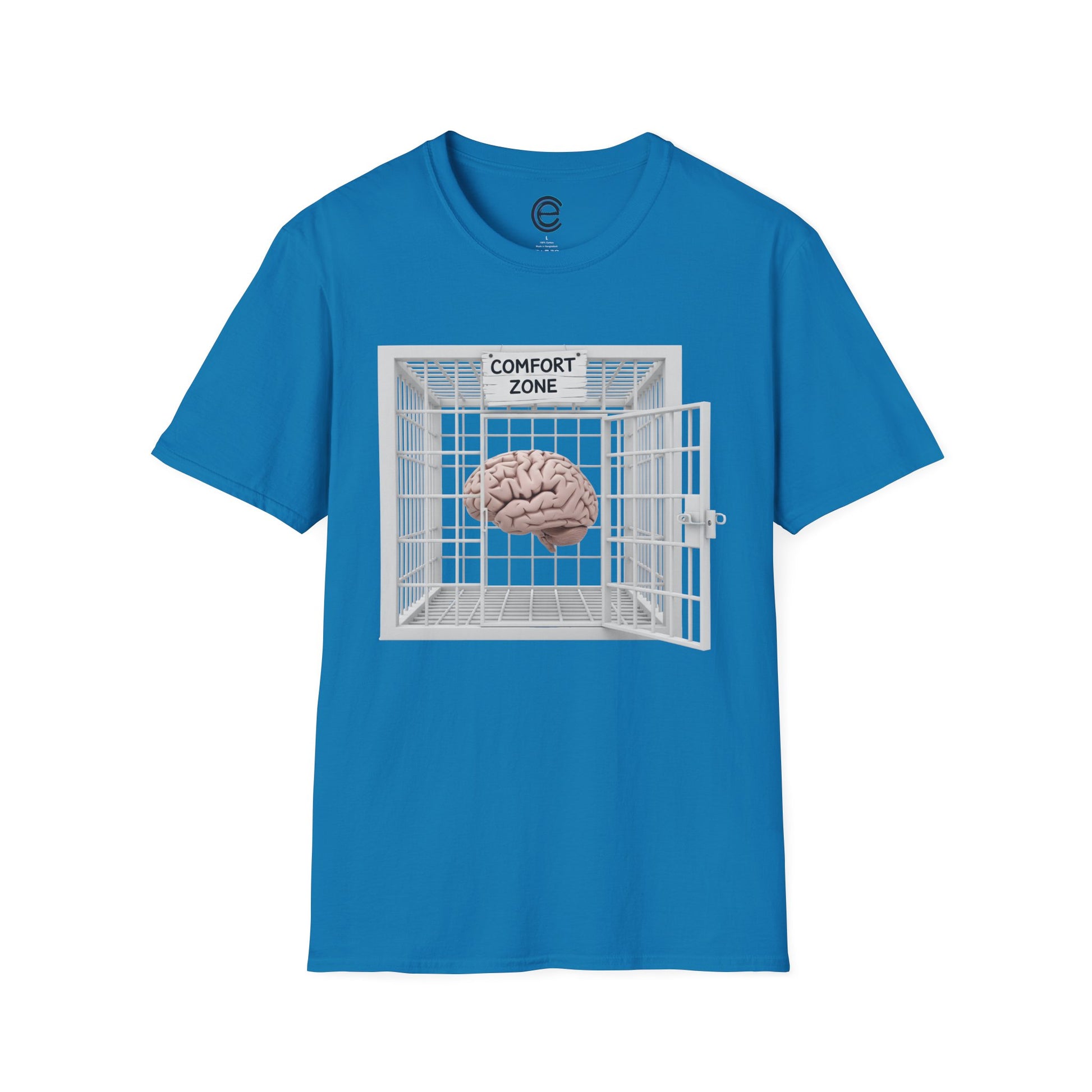 Comfort Zone Illusion - Heather Irish Green Graphic T-Shirt