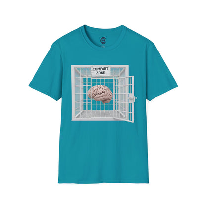 Comfort Zone Illusion - Tropical Blue Graphic T-Shirt