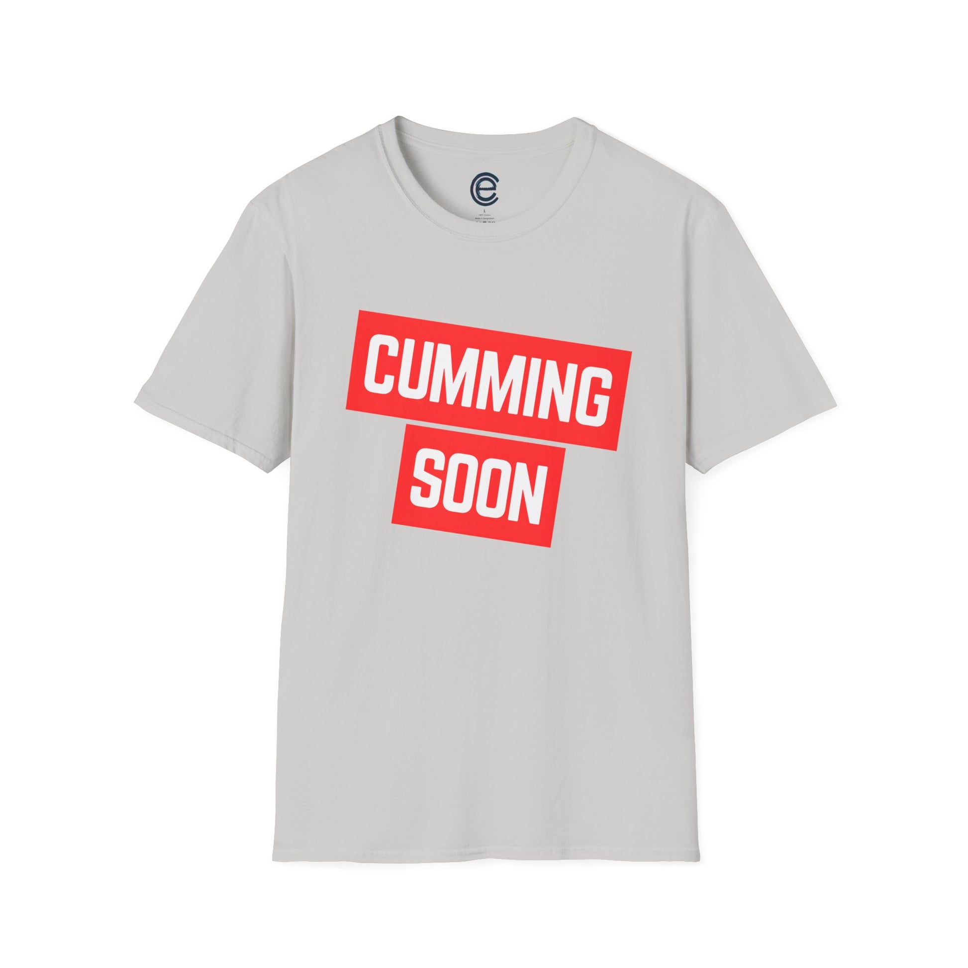 Coming With a U - Ice Grey Graphic T-Shirt