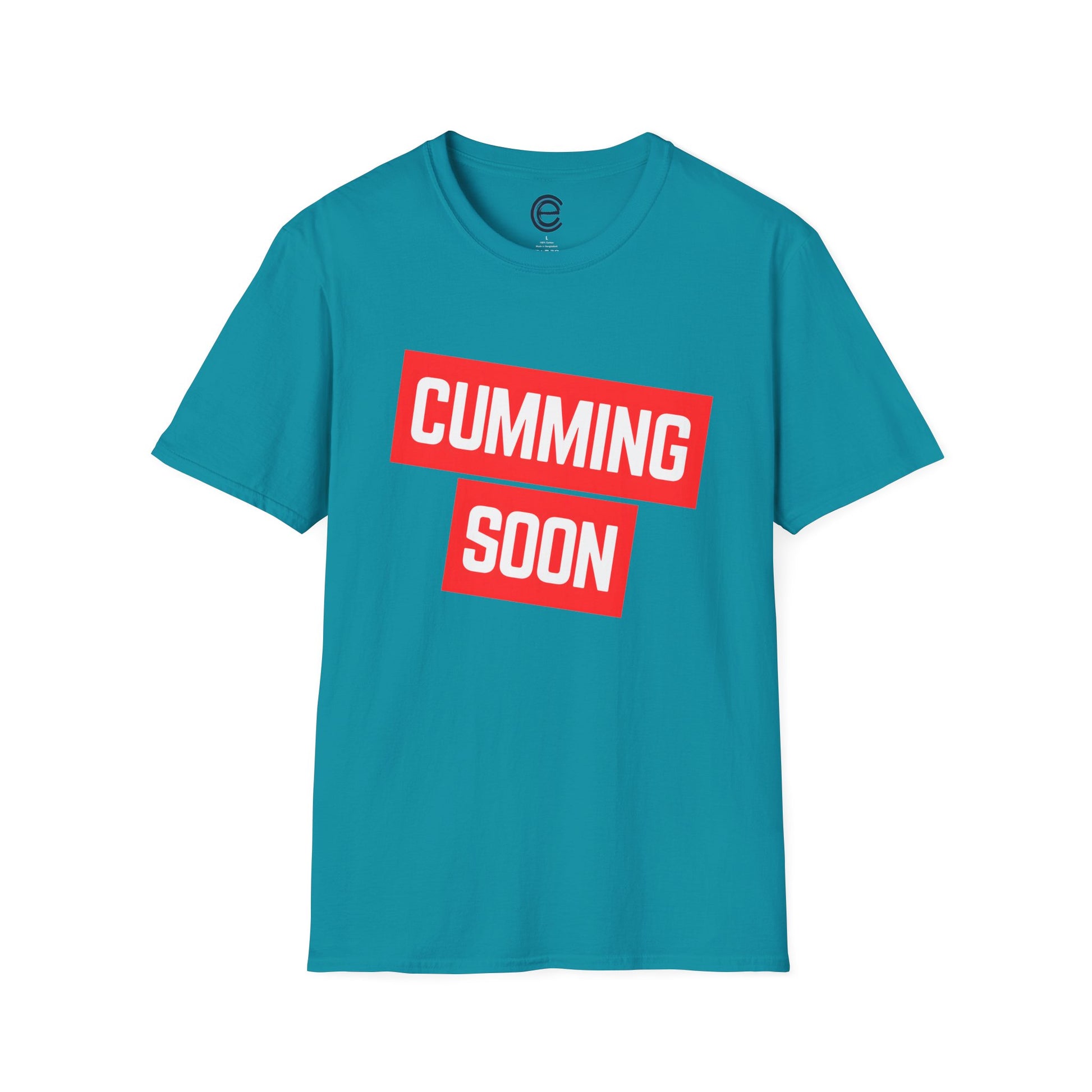 Coming With a U - Tropical Blue Graphic T-Shirt