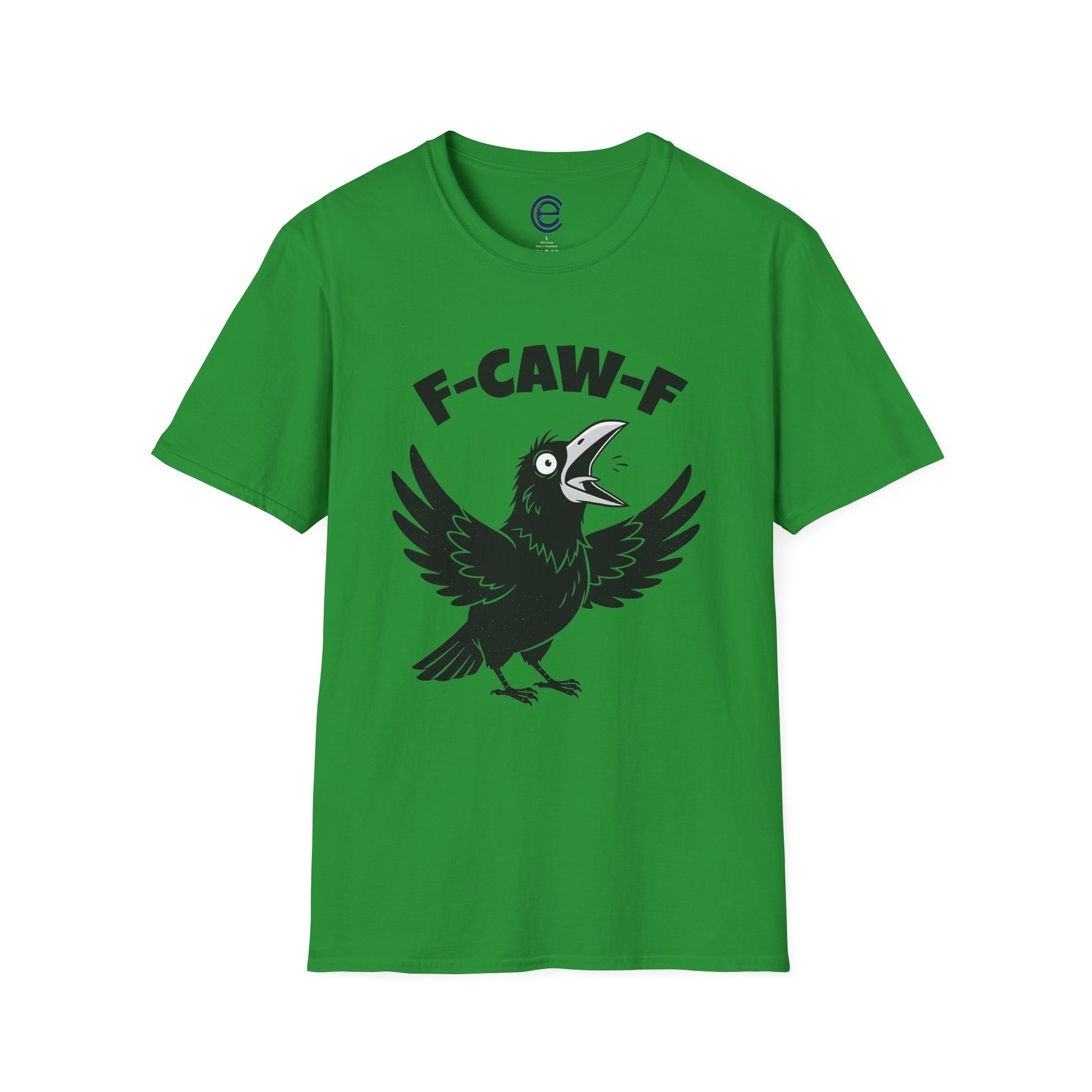 Crow: F-Caw-F - Irish Green Graphic T-Shirt