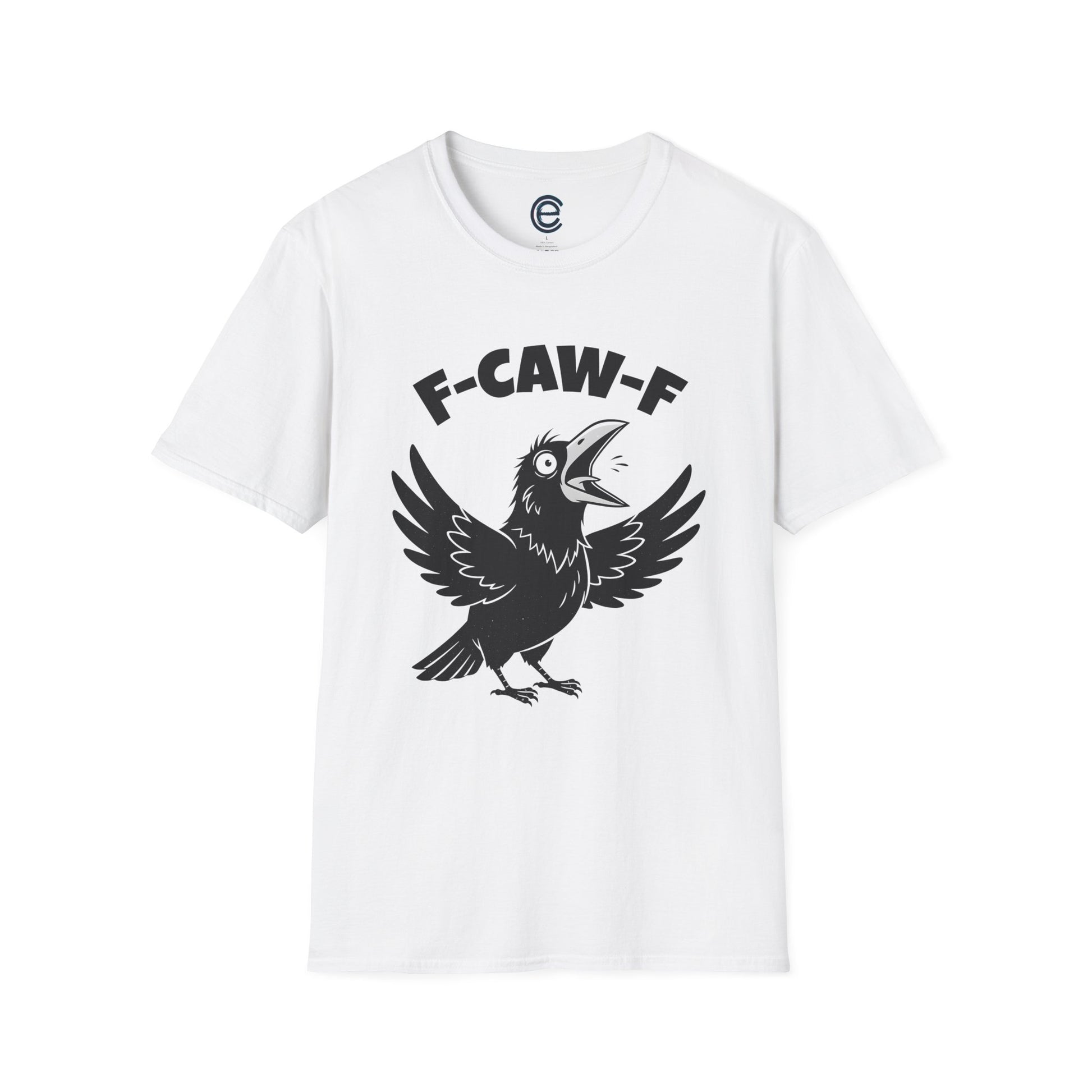 Crow: F-Caw-F - White Graphic T-Shirt