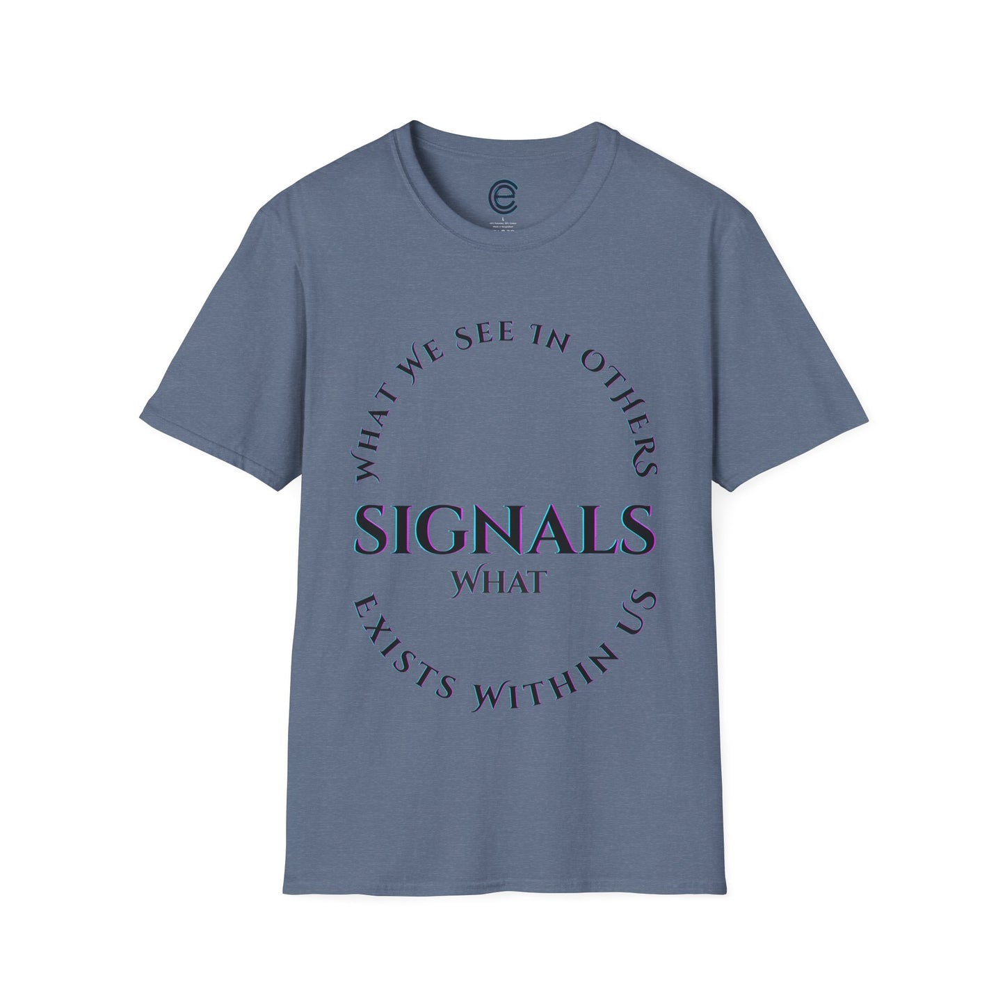 Exists Within Us v4 - Heather Indigo Graphic T-Shirt