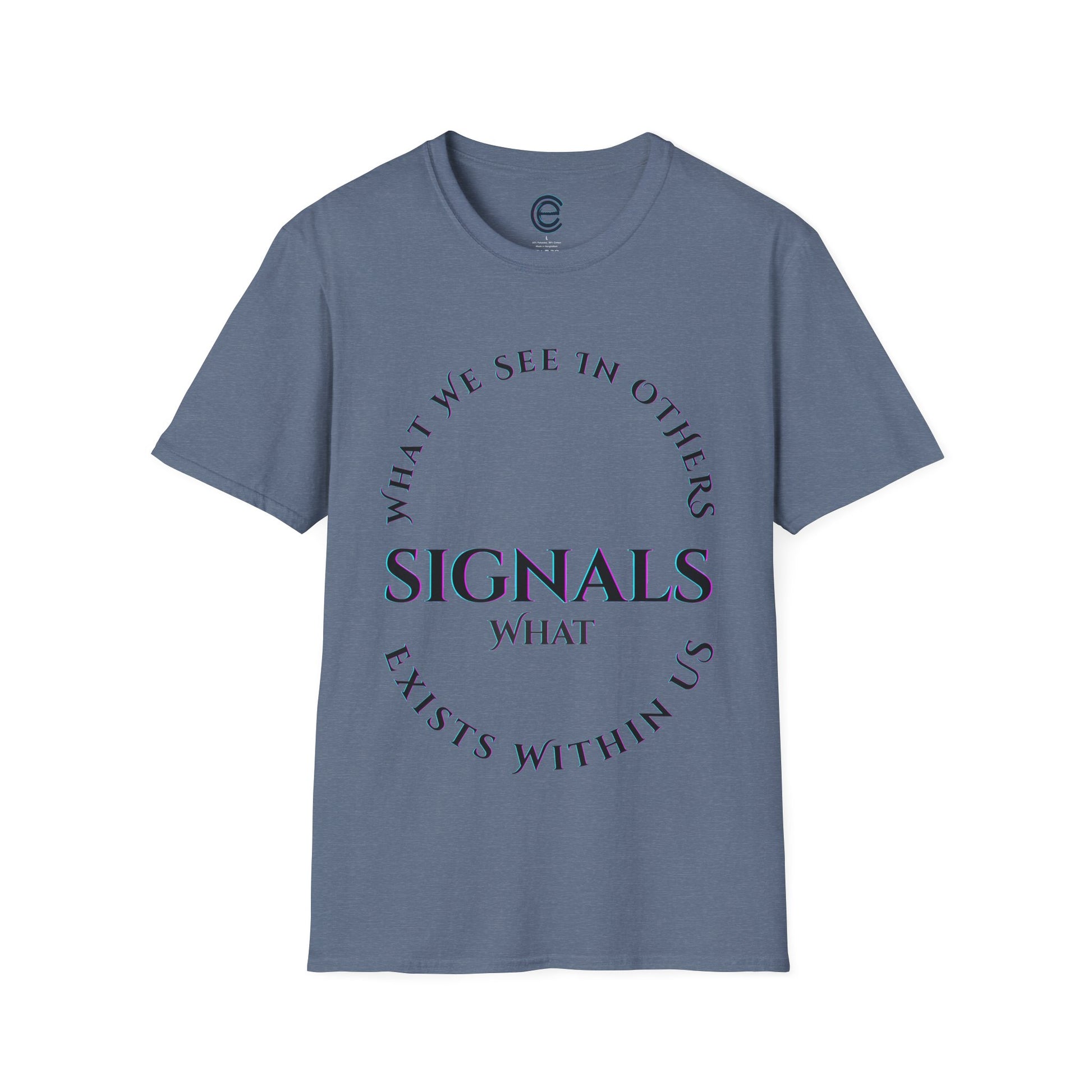 Exists Within Us v4 - Heather Indigo Graphic T-Shirt