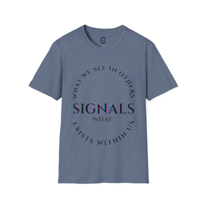 Exists Within Us v4 - Heather Indigo Graphic T-Shirt