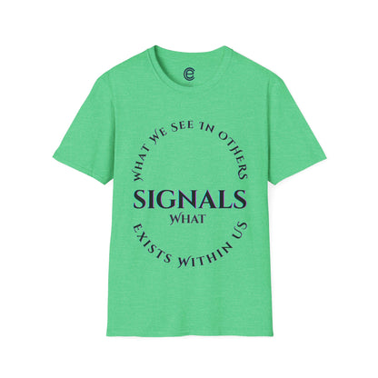 Exists Within Us v4 - Heather Irish Green Graphic T-Shirt