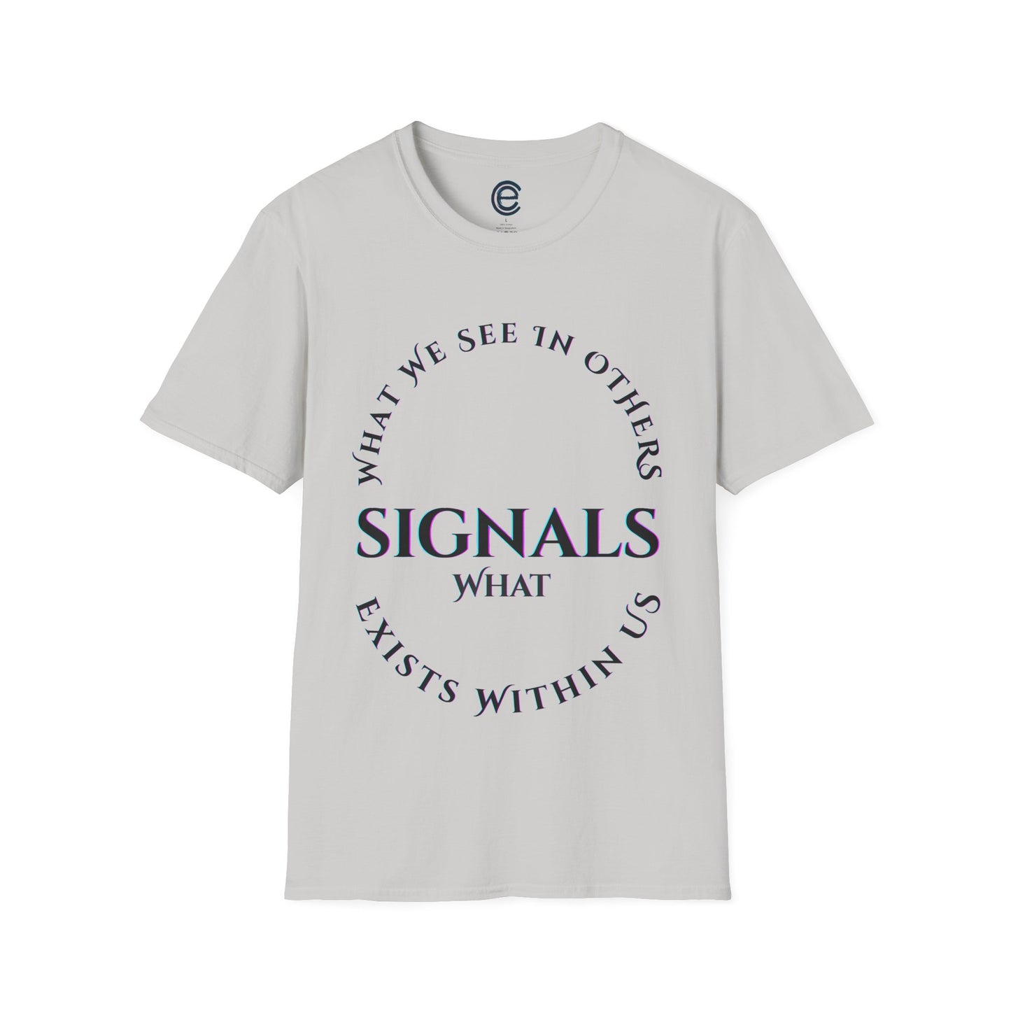 Exists Within Us v4 - Ice Grey Graphic T-Shirt