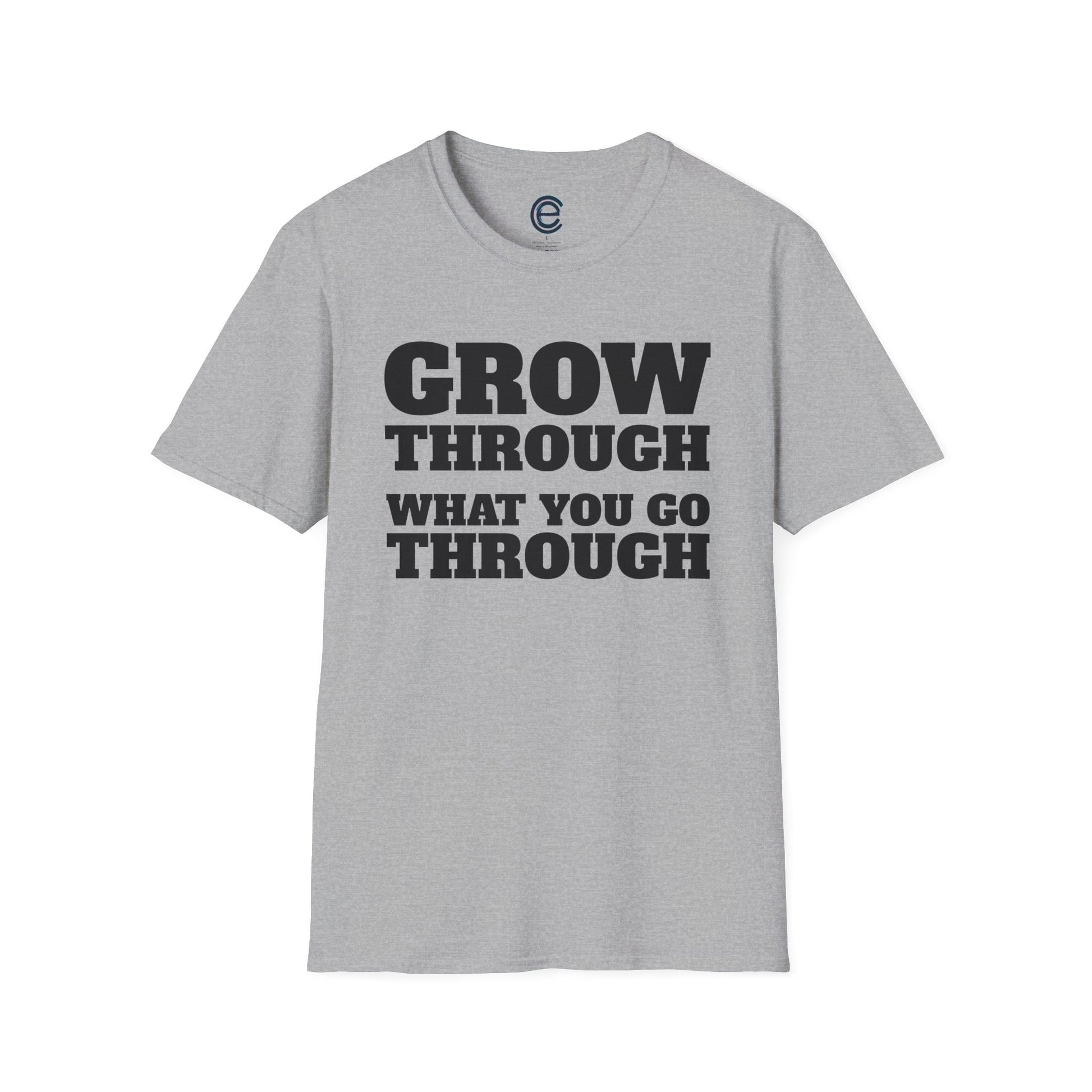 Go Through & Grow Through - Sport Grey Graphic T-Shirt