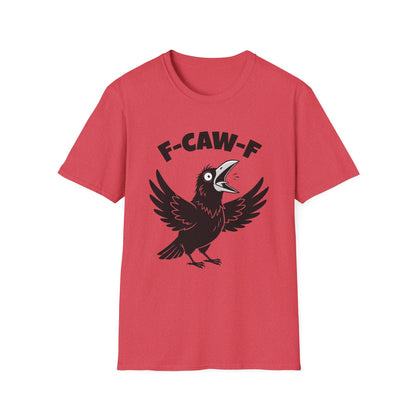 Red Heather Crow F-CAW-F T-Shirt - Funny - Humorous - Bird Squawking