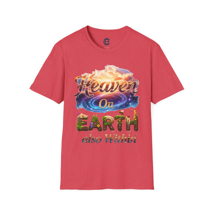 Heaven On Earth & Within - Heather Red Graphic T-Shirt