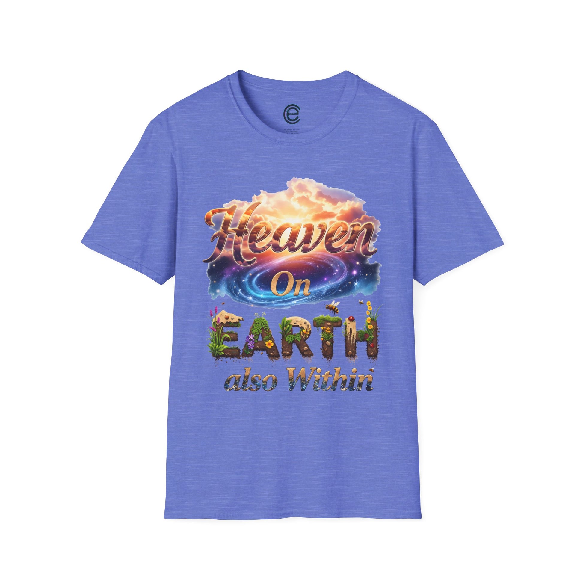Heaven On Earth & Within - Heather Royal Graphic T-Shirt