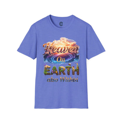 Heaven On Earth & Within - Heather Royal Graphic T-Shirt