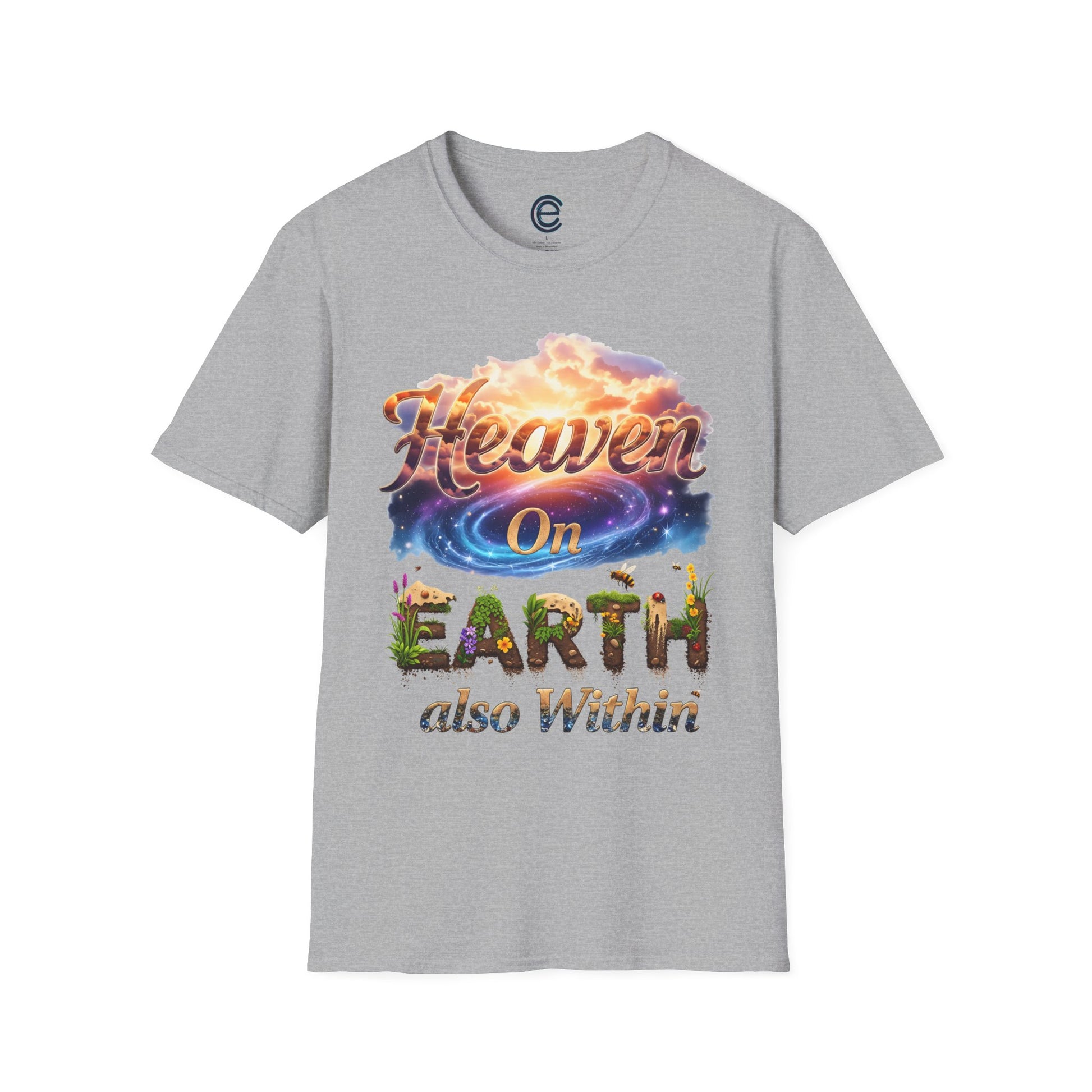 Heaven On Earth & Within - Sport Grey Graphic T-Shirt