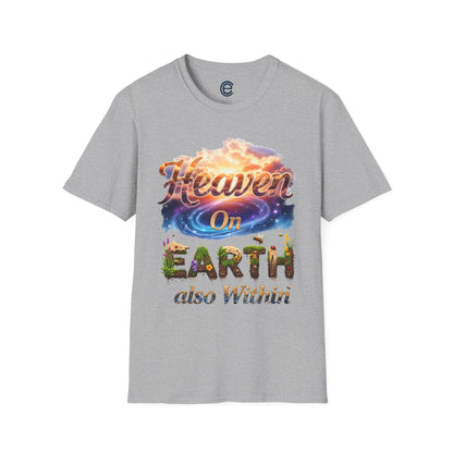 Heaven On Earth & Within - Sport Grey Graphic T-Shirt