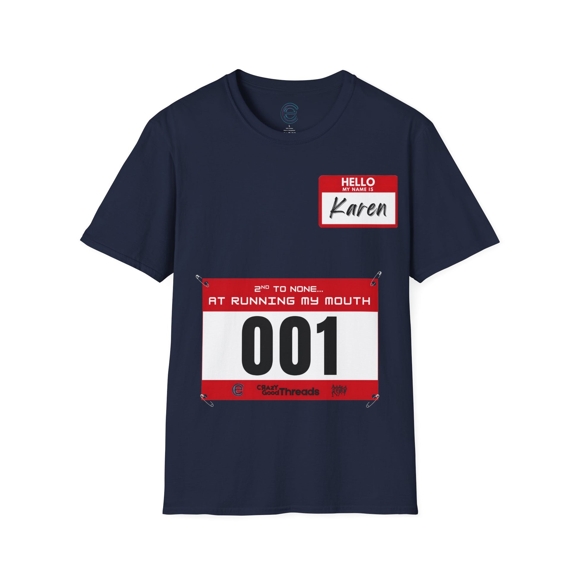 Hello, My Name is Karen - Navy Graphic T-Shirt