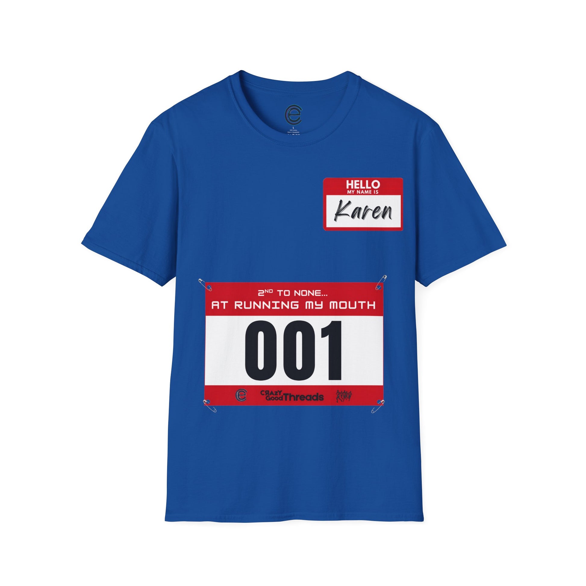 Hello, My Name is Karen - Royal Graphic T-Shirt