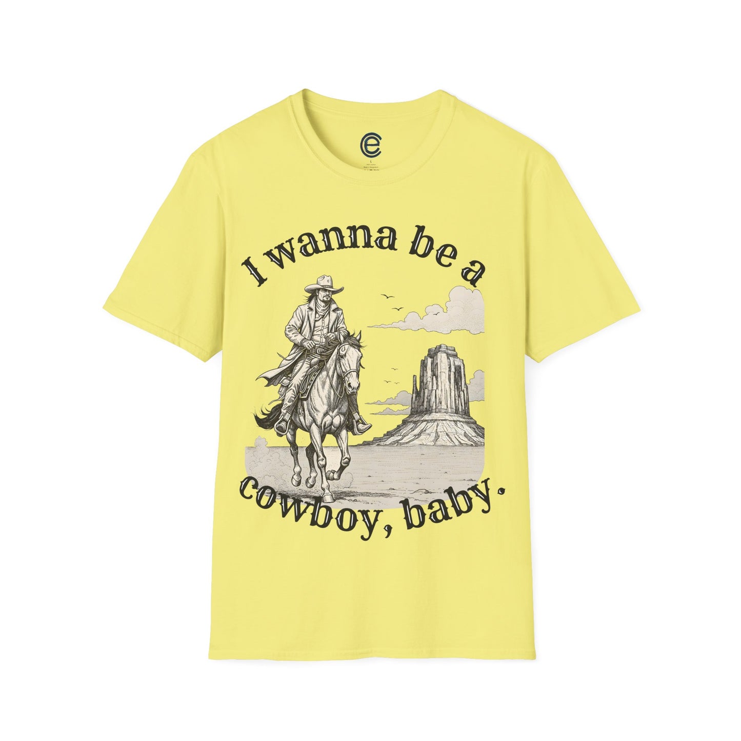 I Wanna Be A Cowboy - Heather Irish Green Graphic T-Shirt