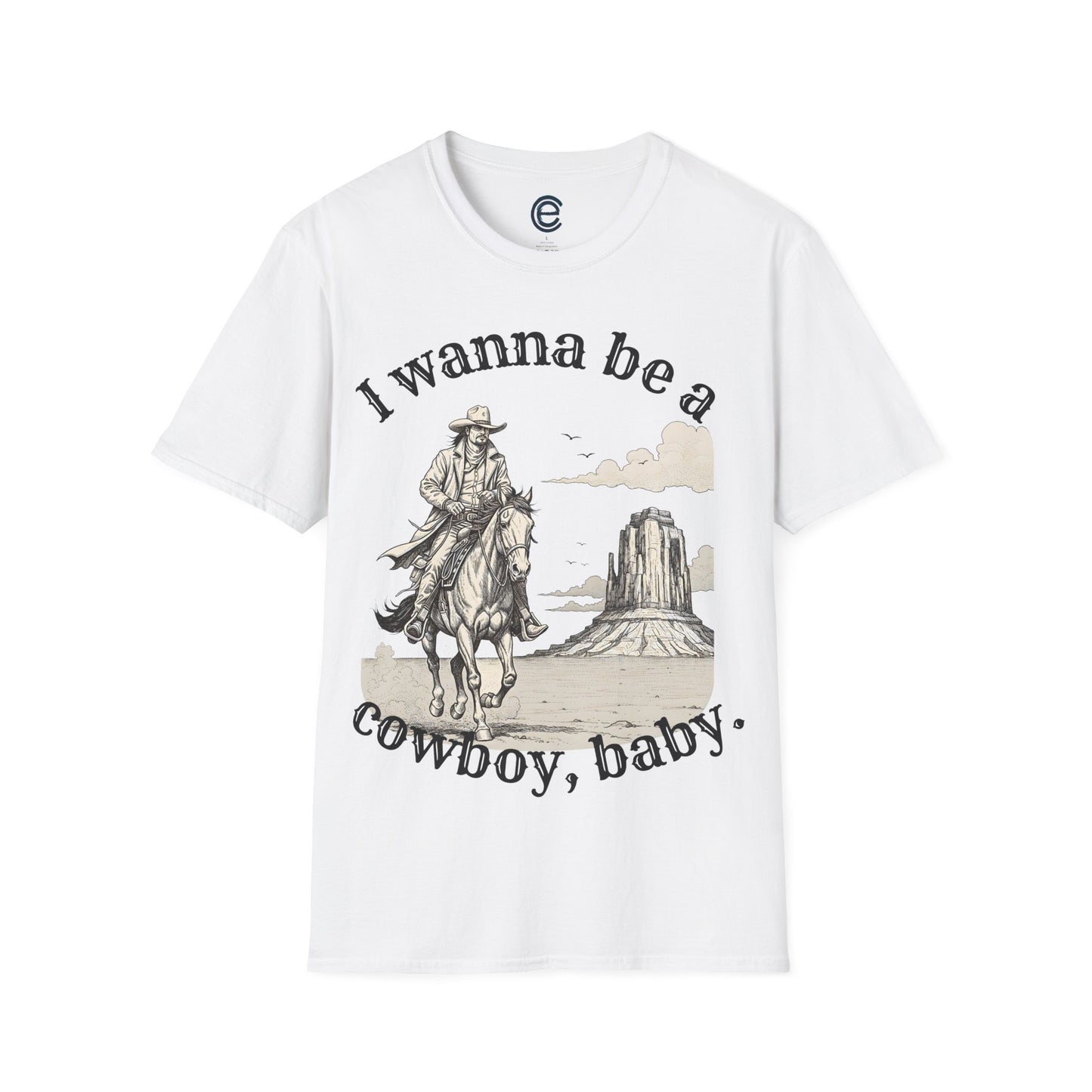 I Wanna Be A Cowboy - Red Graphic T-Shirt