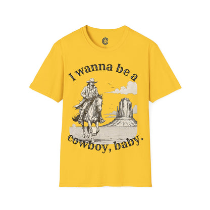 I Wanna Be A Cowboy - Royal Graphic T-Shirt