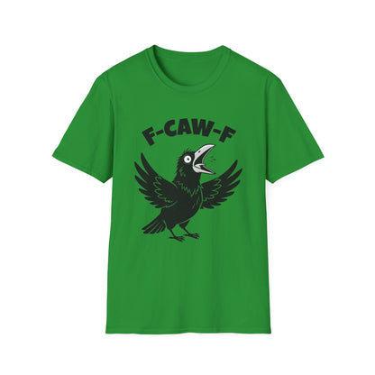 Irish Green Crow F-CAW-F T-Shirt - Funny - Humorous - Bird Squawking