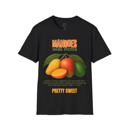 Mangoes Hand Picked - Black Graphic Tee: Caribbean Core, Love Language, Devotion. Trinidad, Island Culture, Gift, Sweet, Hand Picked