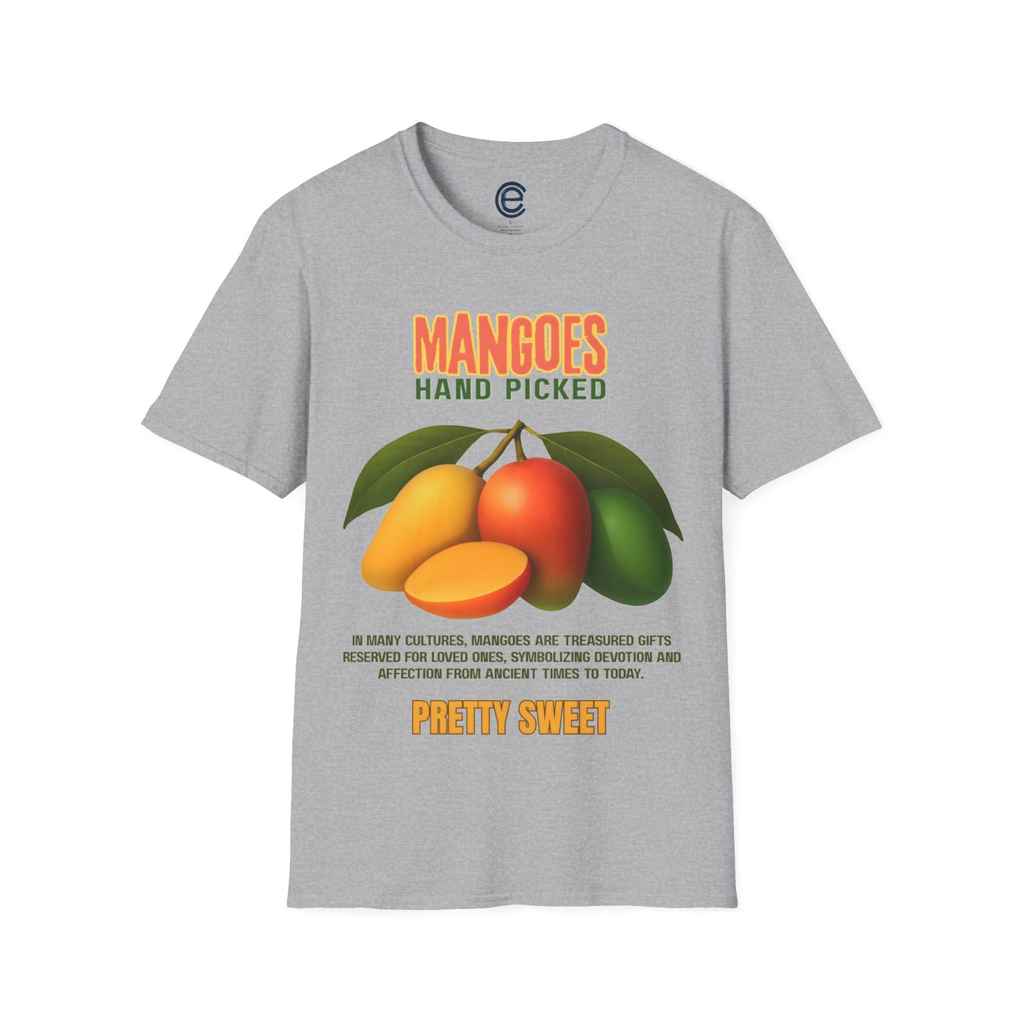 Mangoes Hand Picked - Sport Grey Graphic T-Shirt