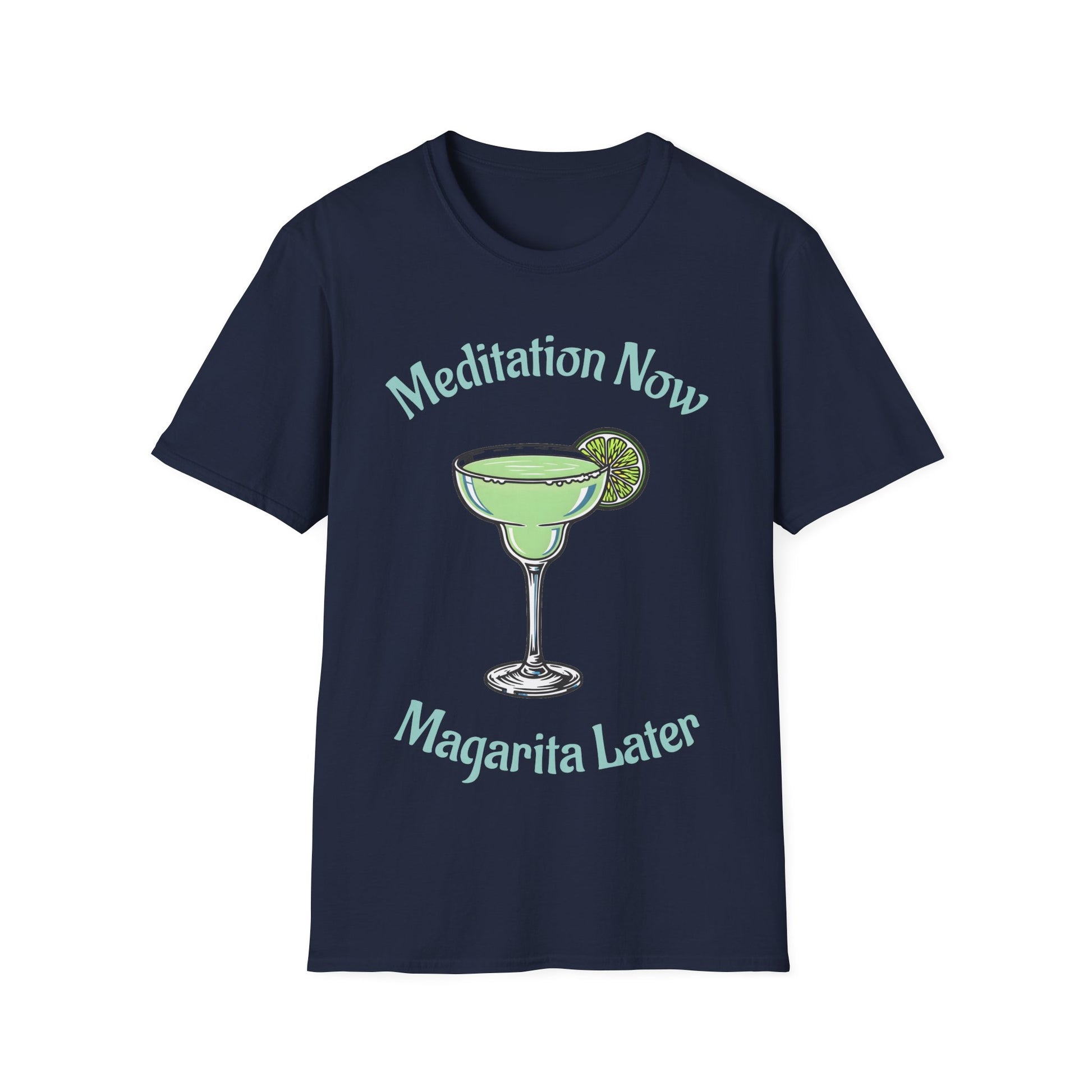 Meditation & Margarita - Navy Graphic T-Shirt