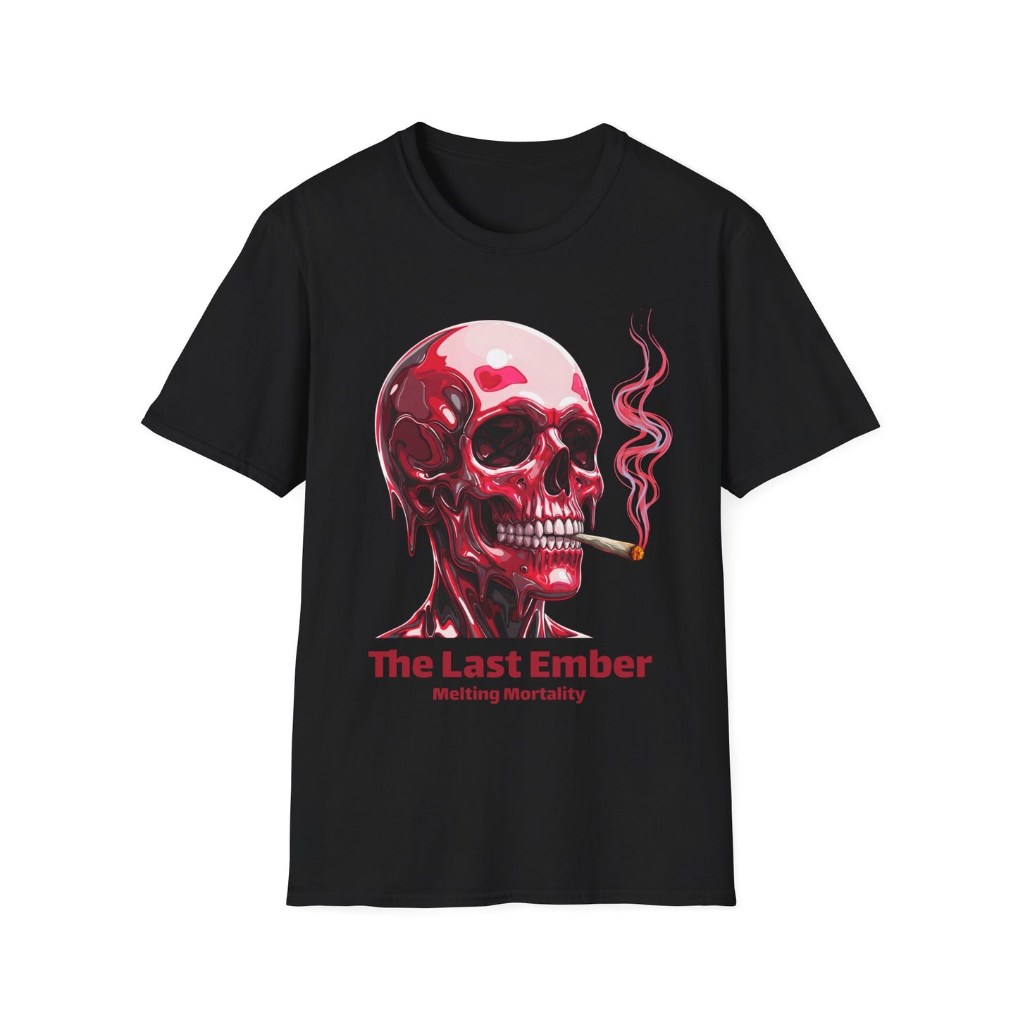 Melting Mortality - Black Graphic T-Shirt