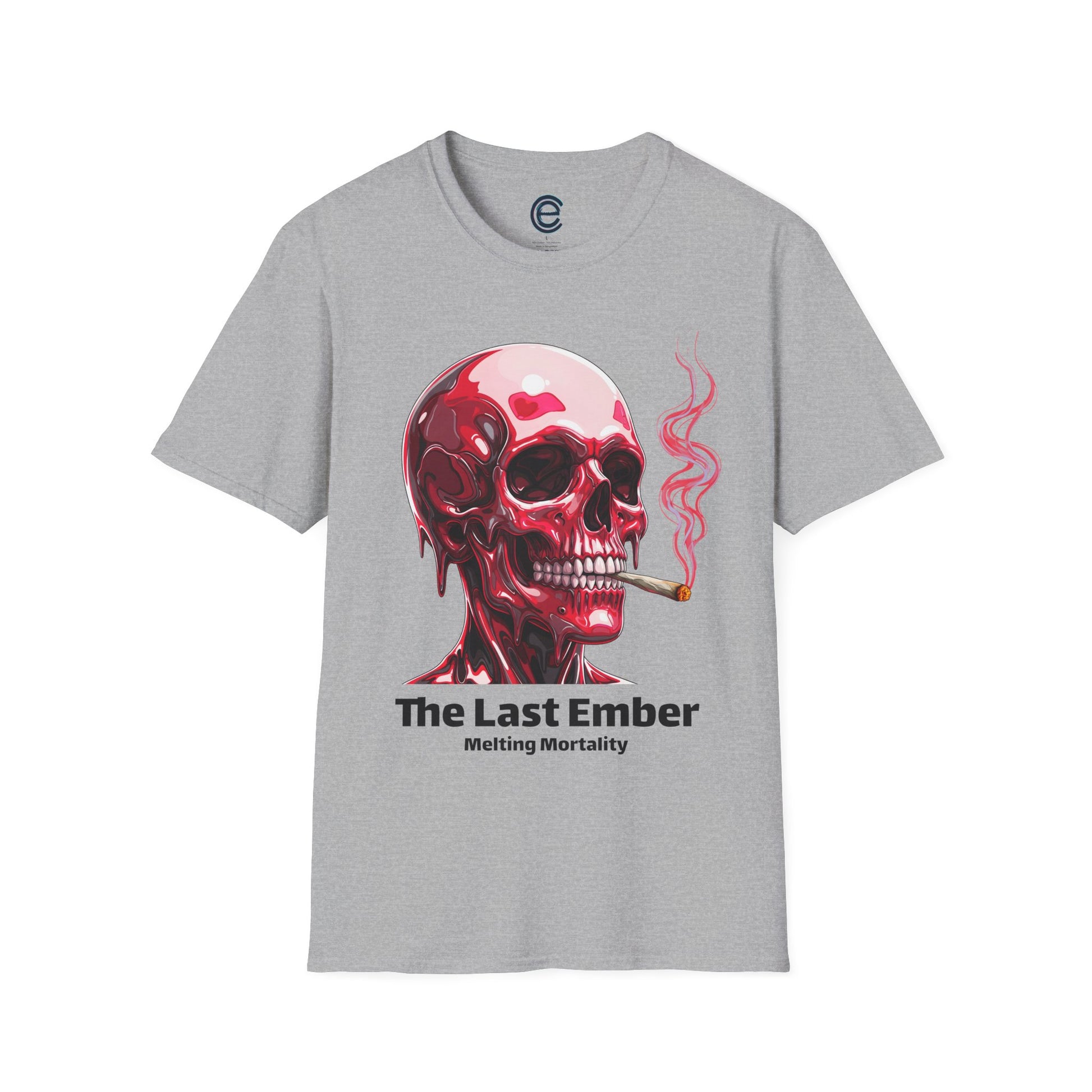 Melting Mortality - Sport Grey Graphic T-Shirt