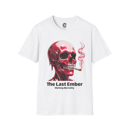 Melting Mortality - White Graphic Tee: Sobriety Impaired, Psychedelic, Mercurial Face. Existential, Mortality, High, Melting, Beautifully Unhinged