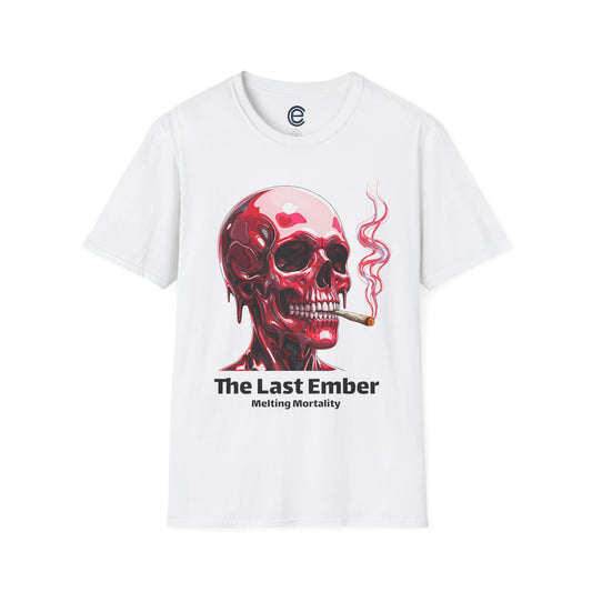 Melting Mortality - White Graphic Tee: Sobriety Impaired, Psychedelic, Mercurial Face. Existential, Mortality, High, Melting, Beautifully Unhinged