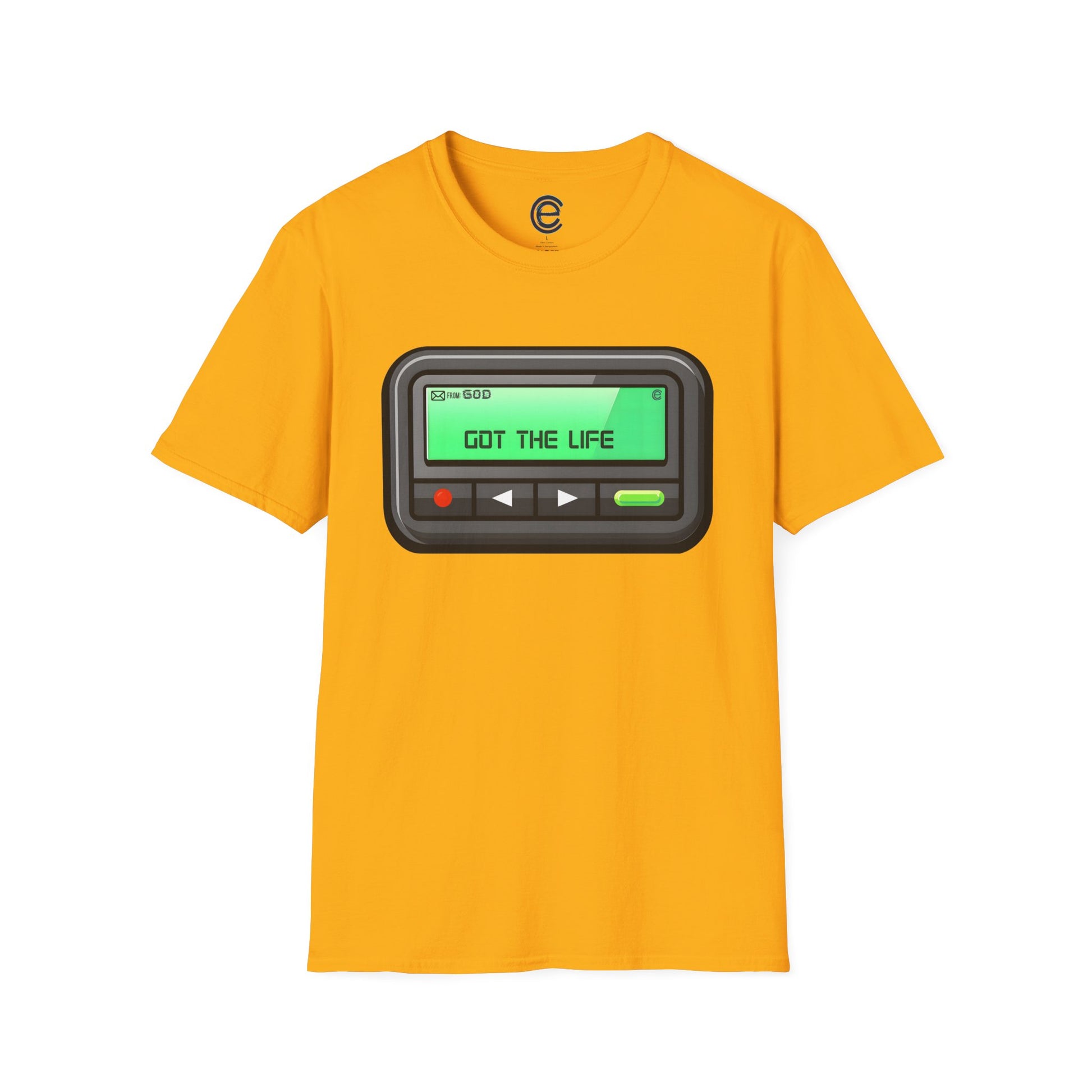 Msg from God - Gold Graphic T-Shirt