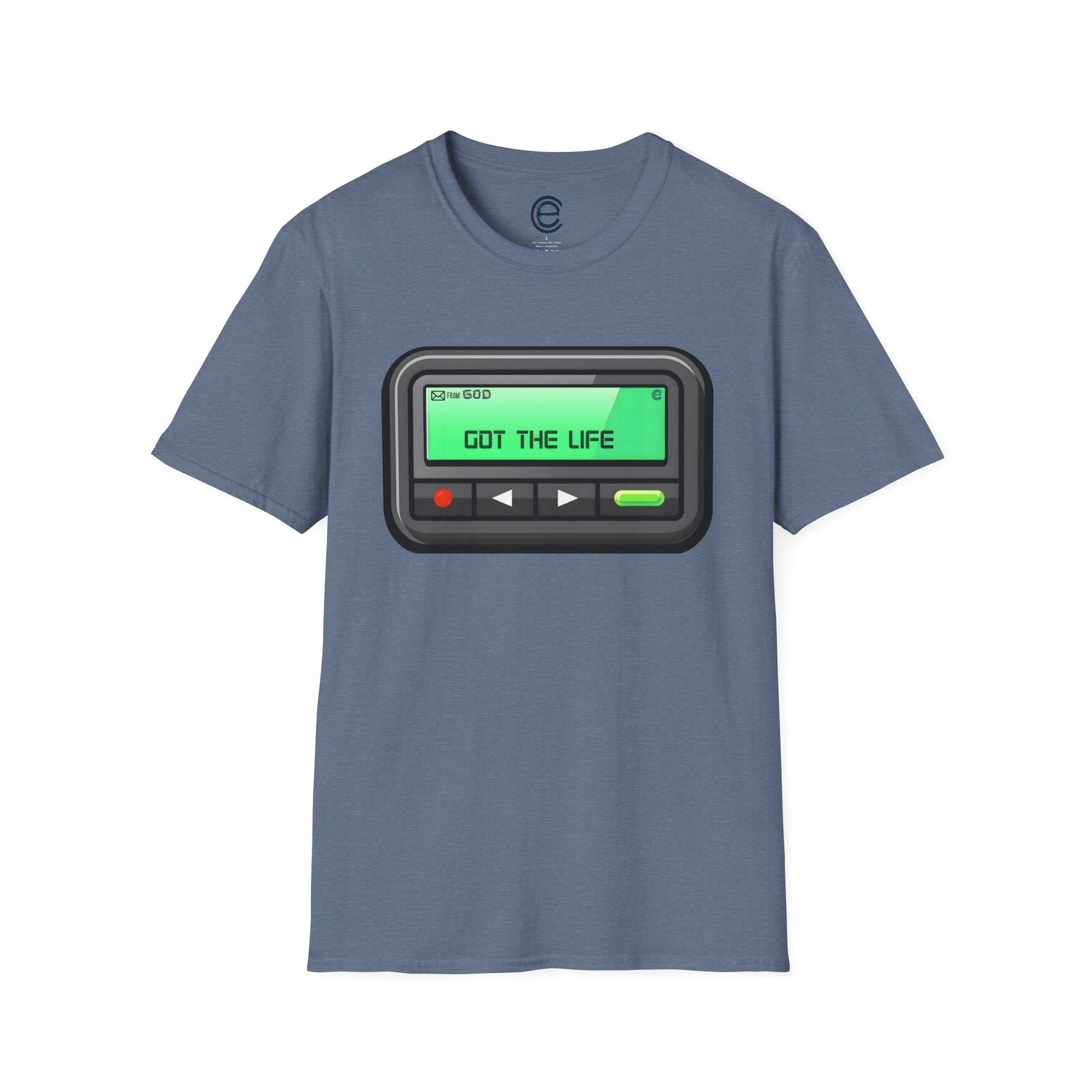 Msg from God - Heather Indigo Graphic T-Shirt