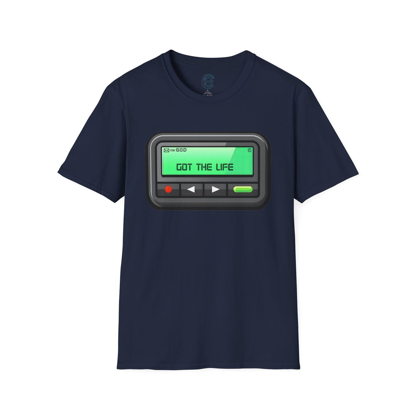 Msg from God - Navy Graphic T-Shirt