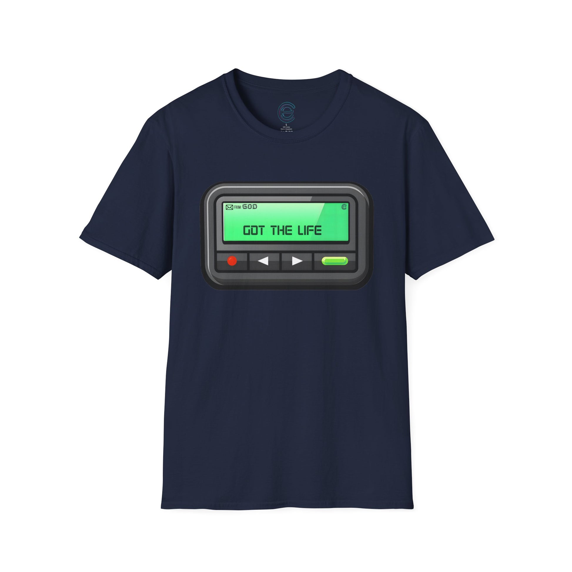 Msg from God - Navy Graphic T-Shirt