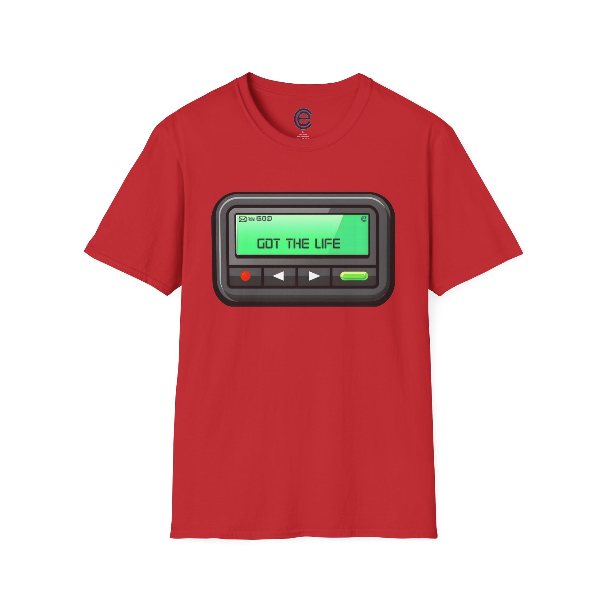 Msg from God - Red Graphic T-Shirt