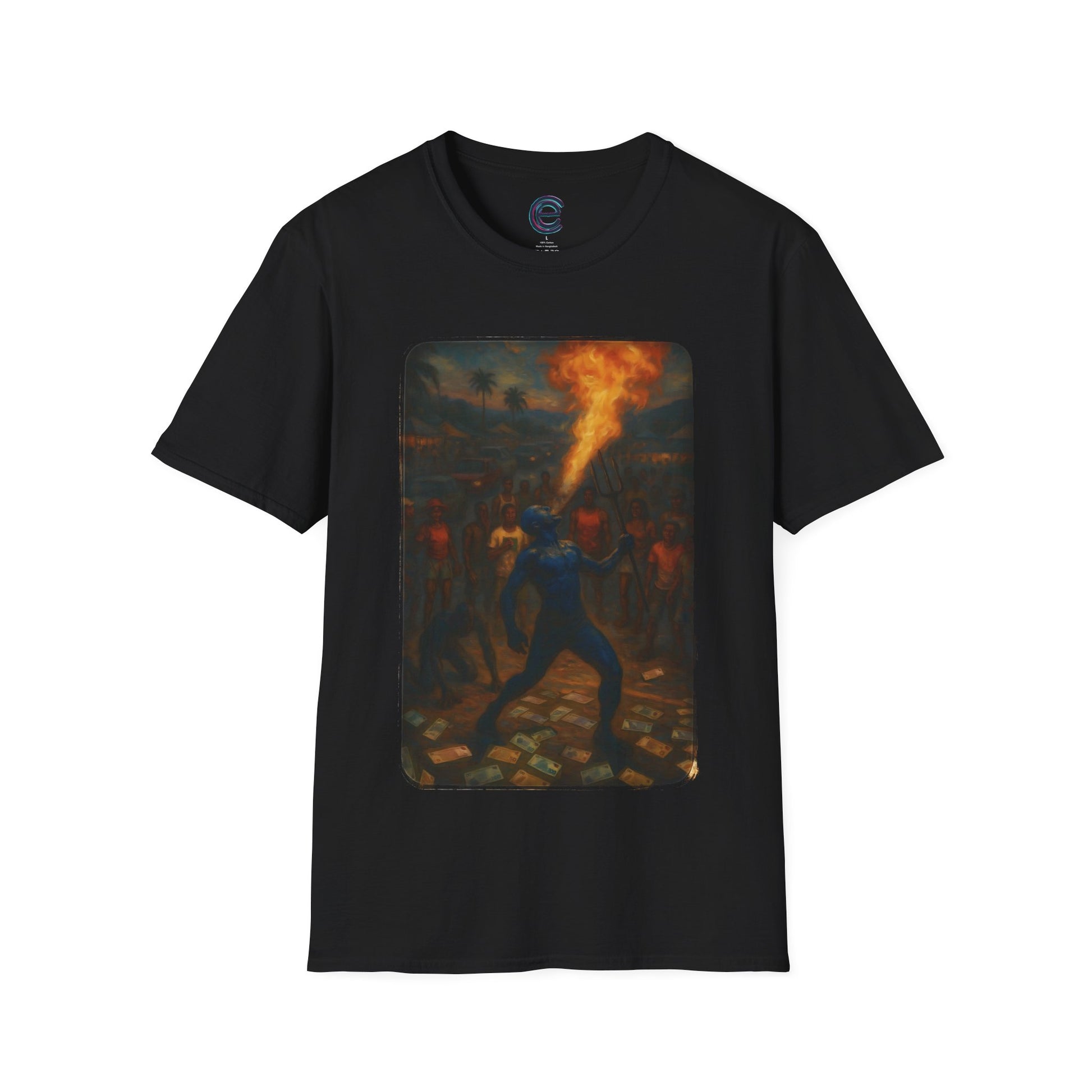 Pay The Devil - Dark Heather Graphic T-Shirt