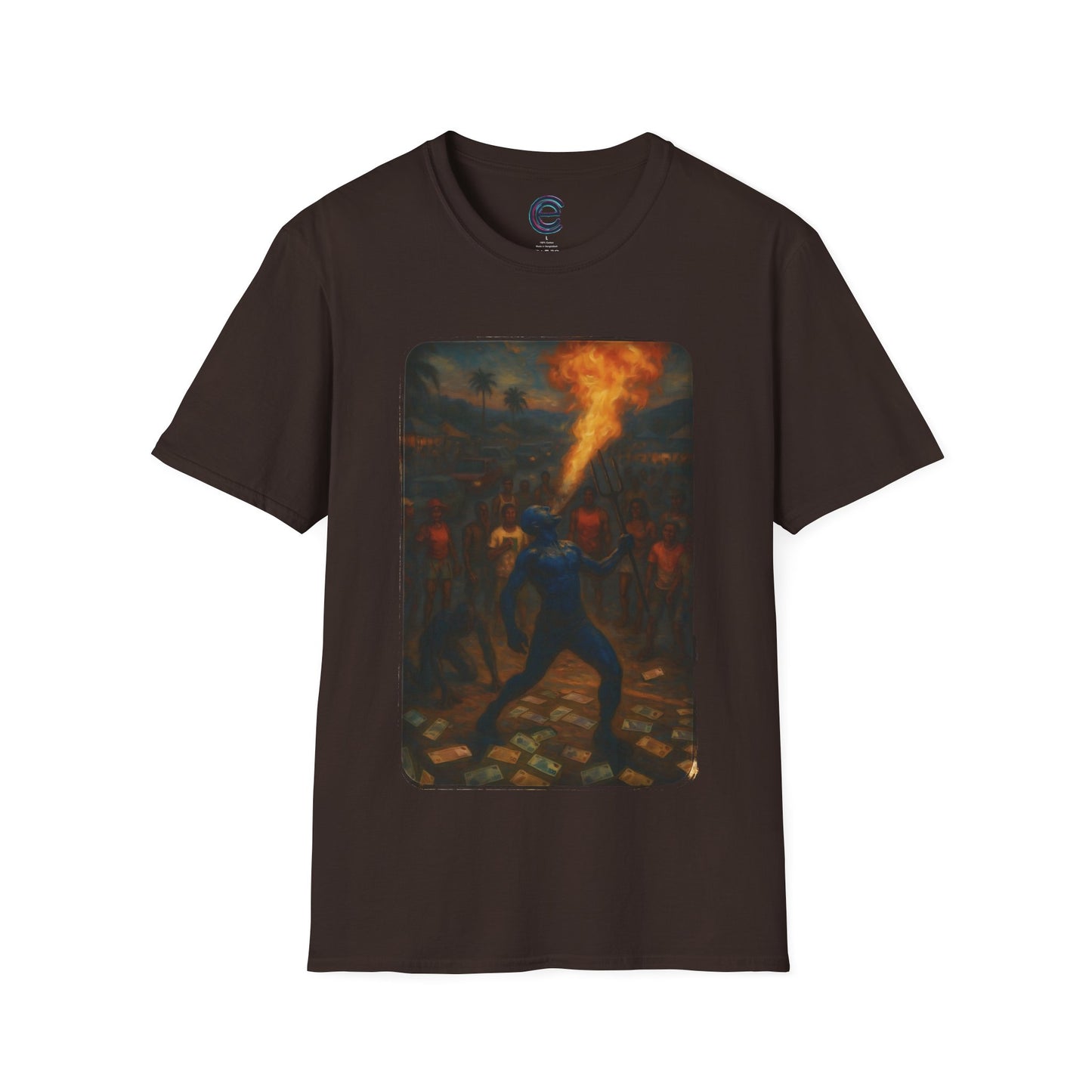 Pay The Devil - Natural Graphic T-Shirt