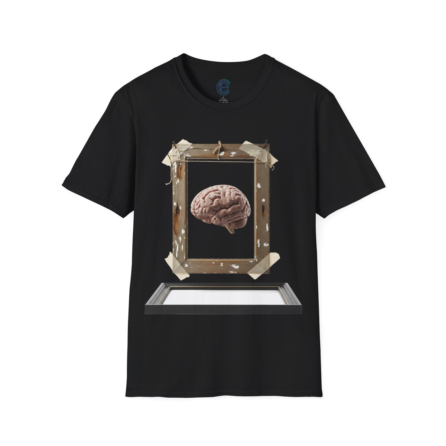 Reframe Your Thoughts - Black Graphic Tee: Beautifully Unhinged, Cognitive Reframing, Mental Health. Brain, Growth Mindset, Self-Awareness, Rethink