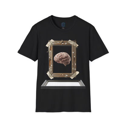 Reframe Your Thoughts - Black Graphic Tee: Beautifully Unhinged, Cognitive Reframing, Mental Health. Brain, Growth Mindset, Self-Awareness, Rethink