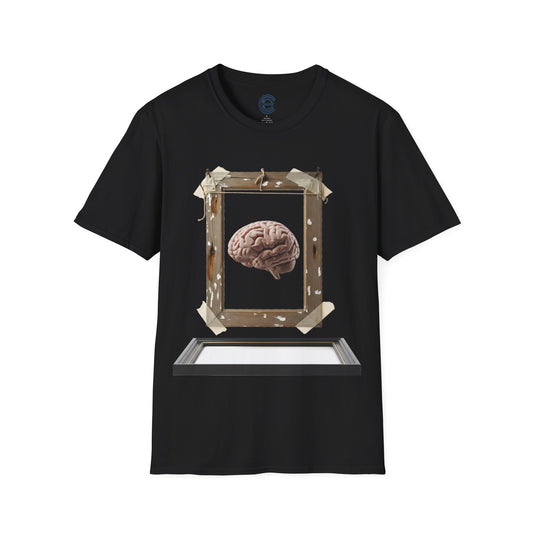 Reframe Your Thoughts - Black Graphic Tee: Beautifully Unhinged, Cognitive Reframing, Mental Health. Brain, Growth Mindset, Self-Awareness, Rethink