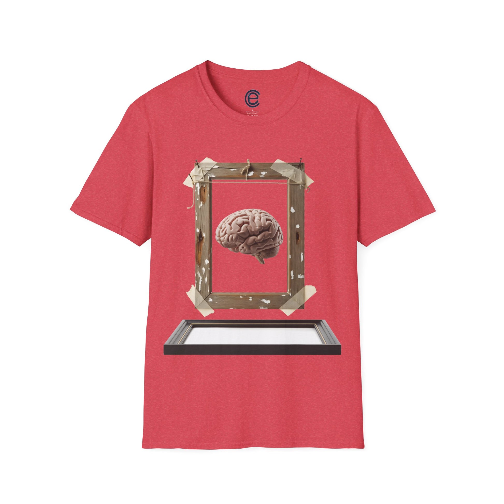 Reframe Your Thoughts - Heather Red Graphic T-Shirt