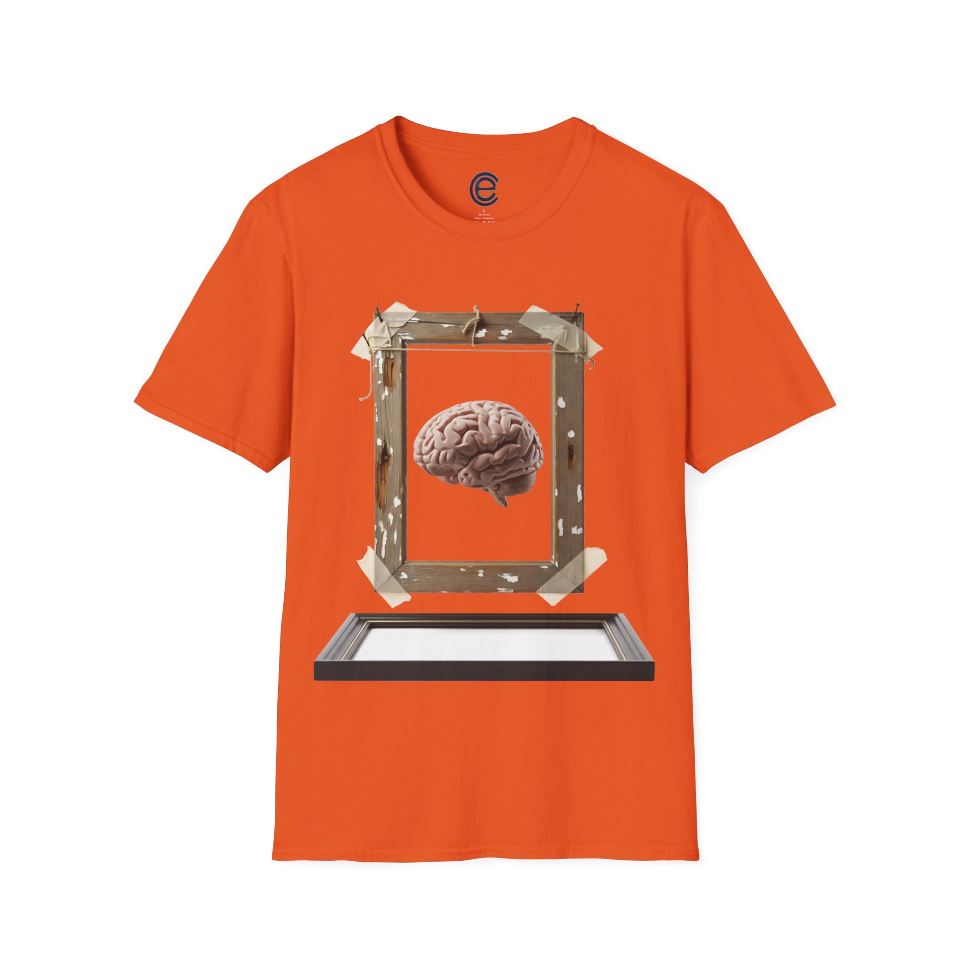 Reframe Your Thoughts - Orange Graphic T-Shirt