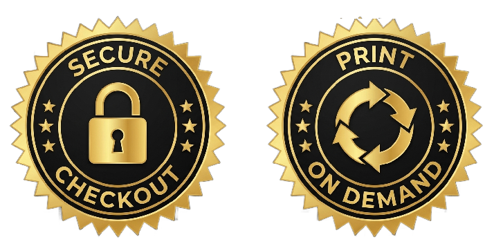 Secure Checkout & Print On Demand Trust Badges