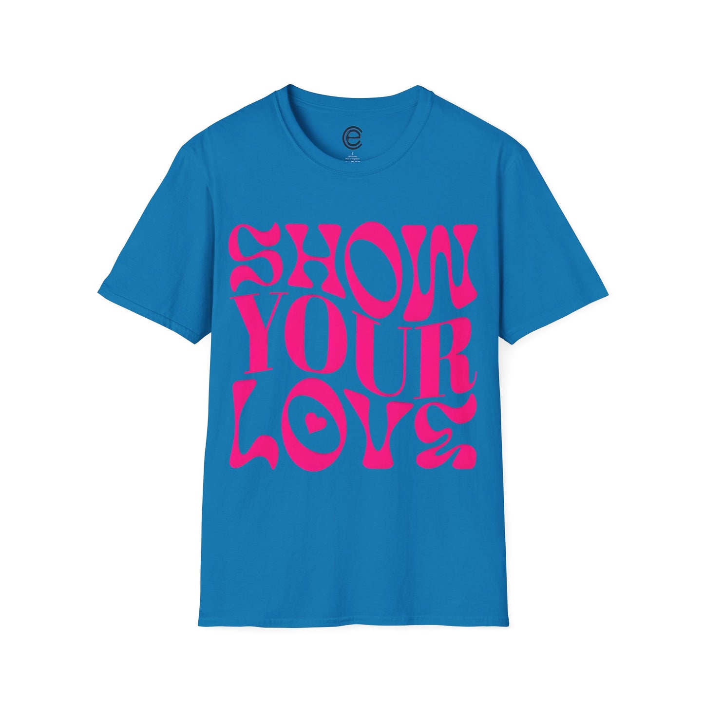 Show Your Love - Black Graphic T-Shirt
