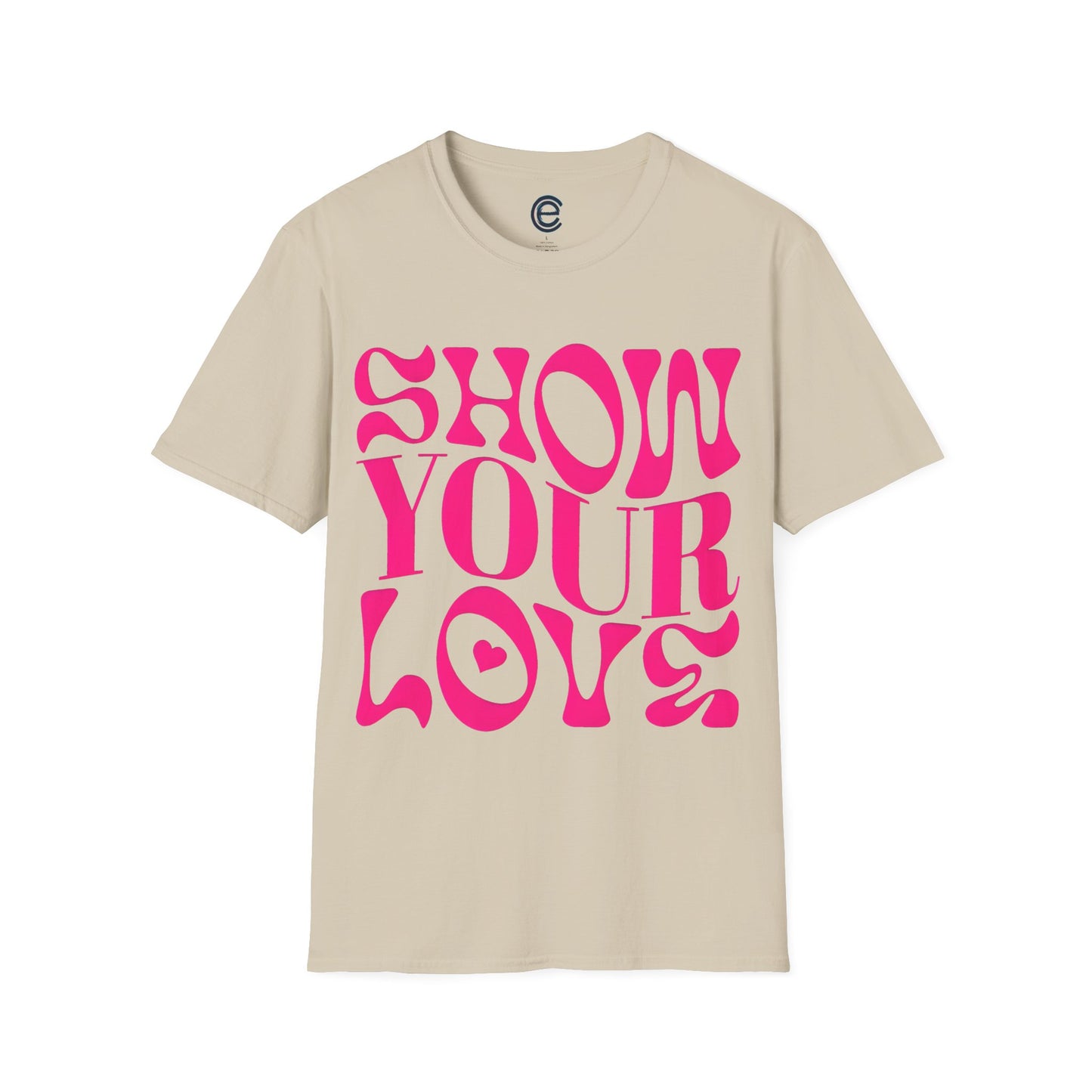 Show Your Love - Dark Chocolate Graphic T-Shirt