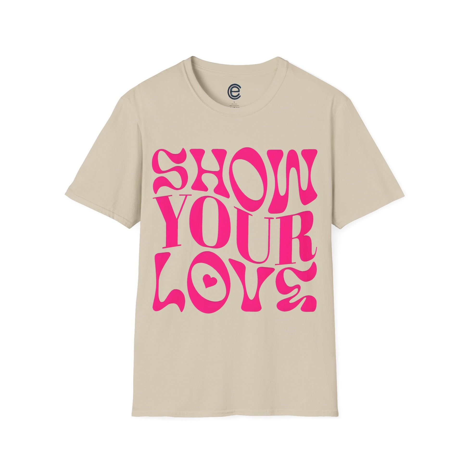Show Your Love - Dark Chocolate Graphic T-Shirt