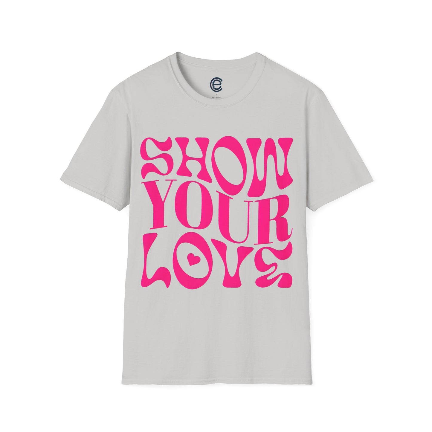 Show Your Love - Heather Red Graphic T-Shirt