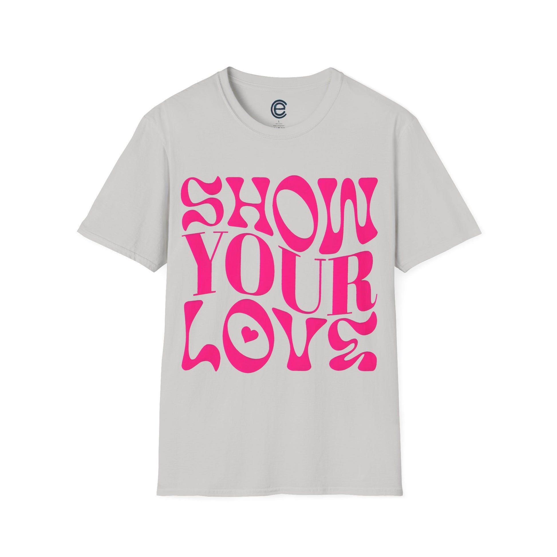 Show Your Love - Heather Red Graphic T-Shirt