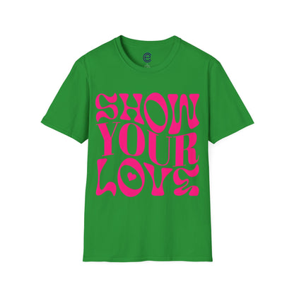 Show Your Love - Heather Royal Graphic T-Shirt